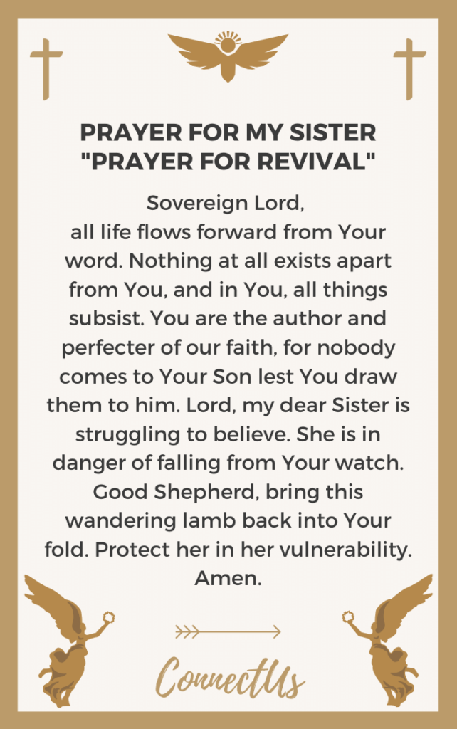 10 Powerful Prayers For My Sister – ConnectUS