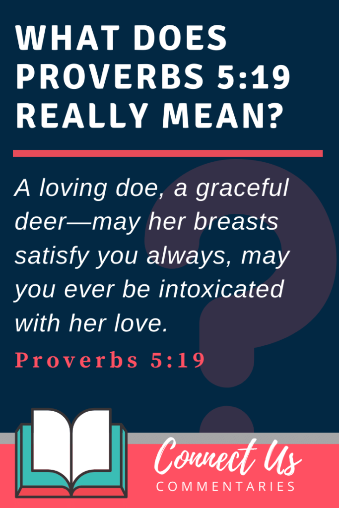 Proverbs 519 Meaning Of May You Ever Be Intoxicated With Her Love