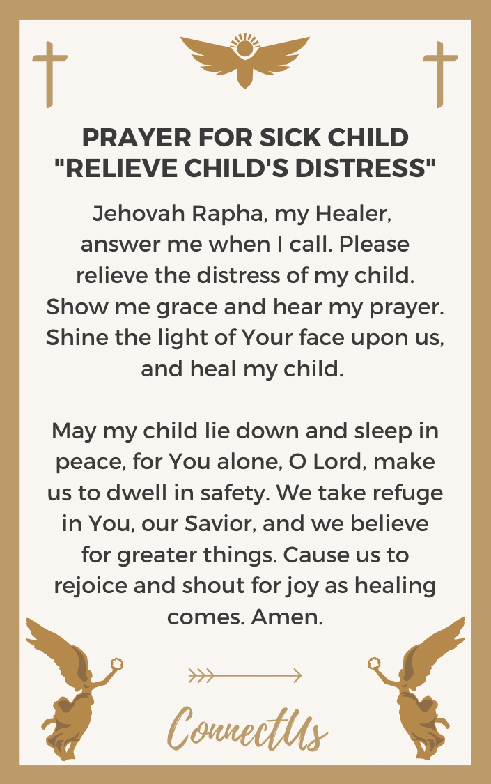 10 Powerful Prayers for a Sick Child – ConnectUS