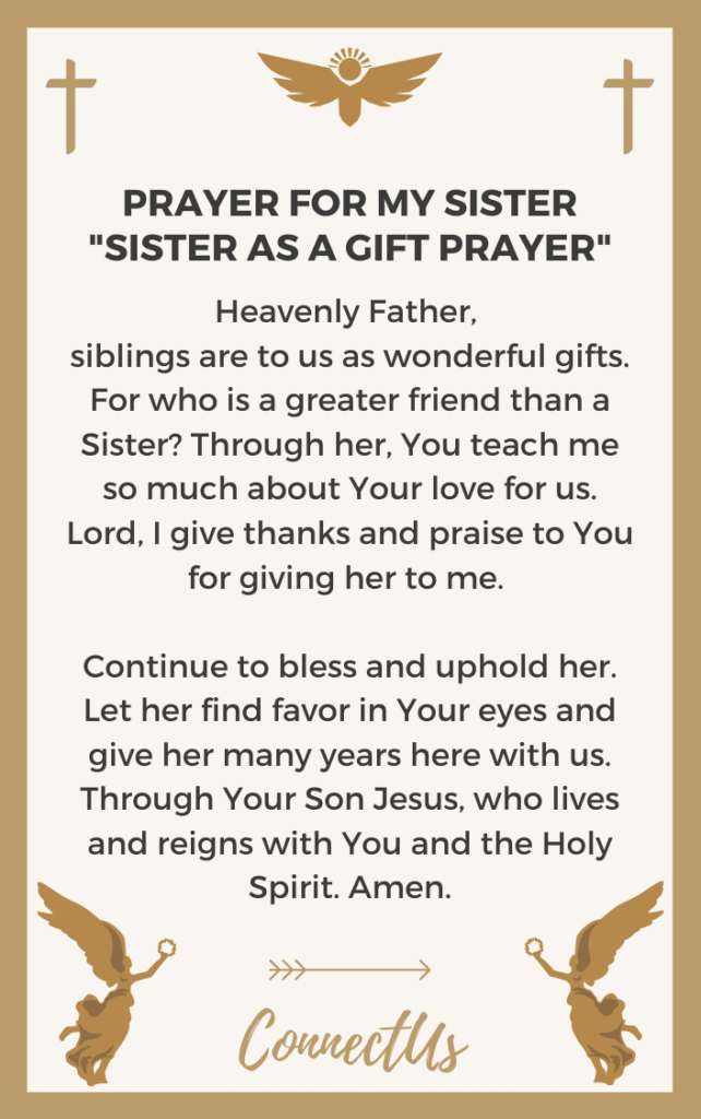 10 Powerful Prayers for My Sister ConnectUS