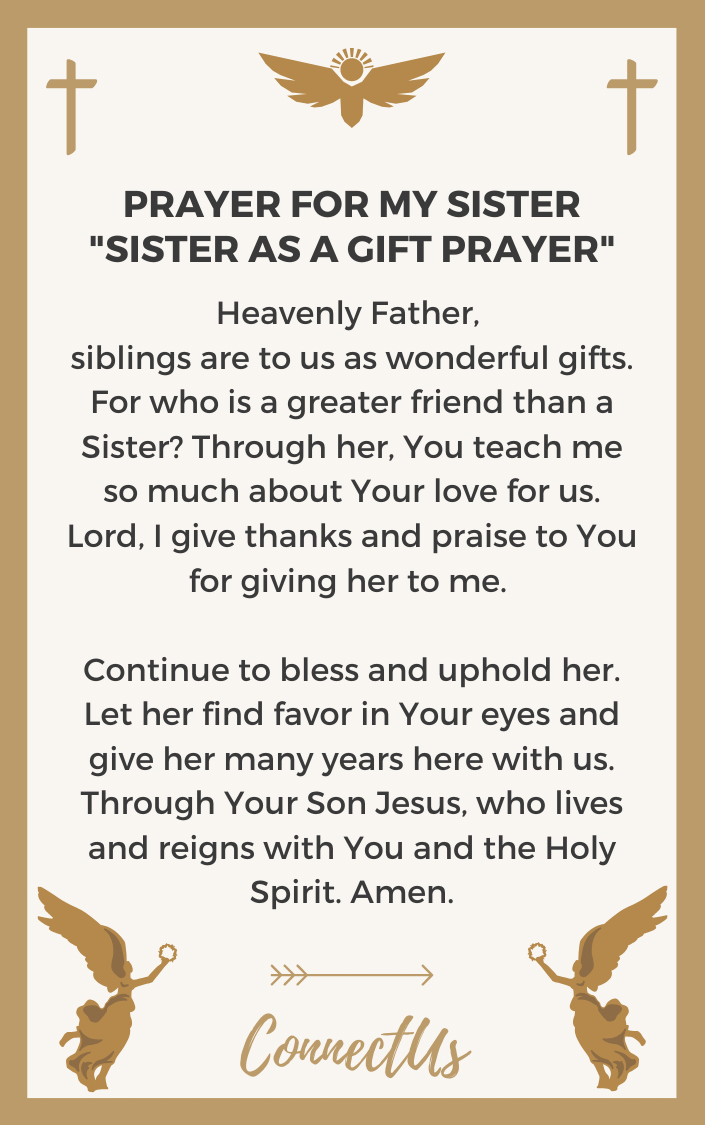 Healing Prayer For My Sister For Strength - CHURCHGISTS.COM