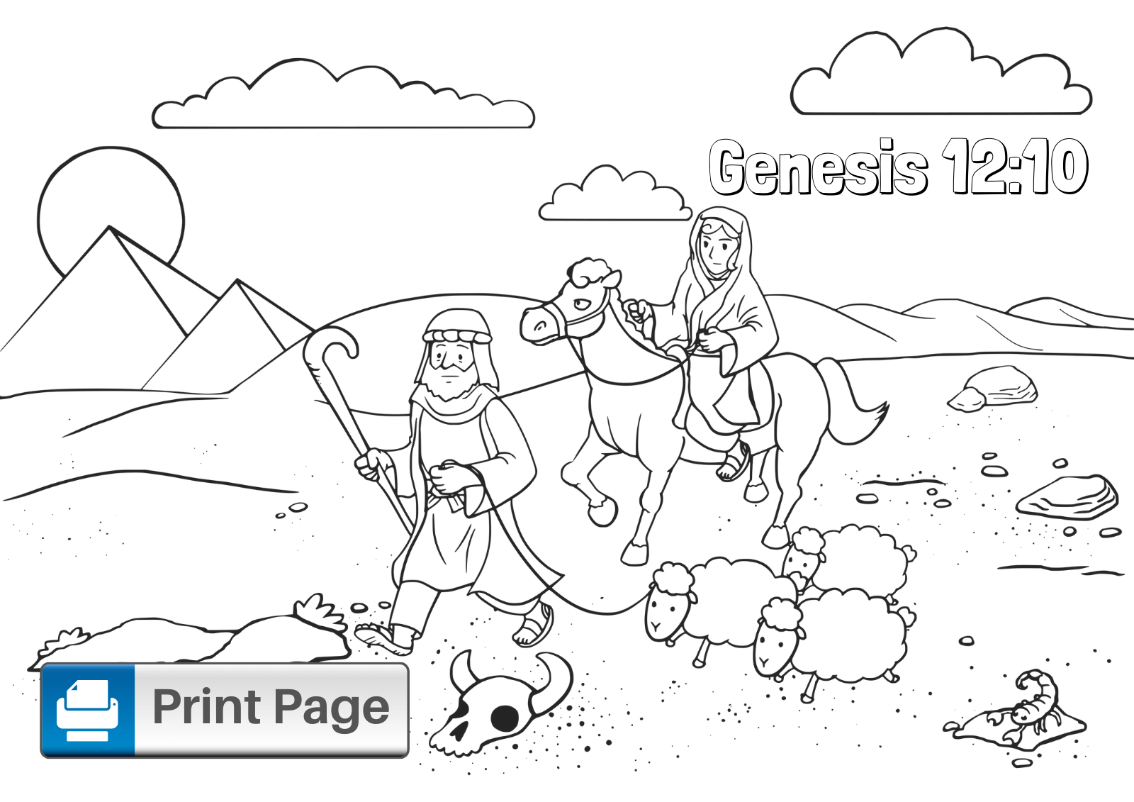 Free Abraham And Sarah Coloring Pages For Kids Connectus