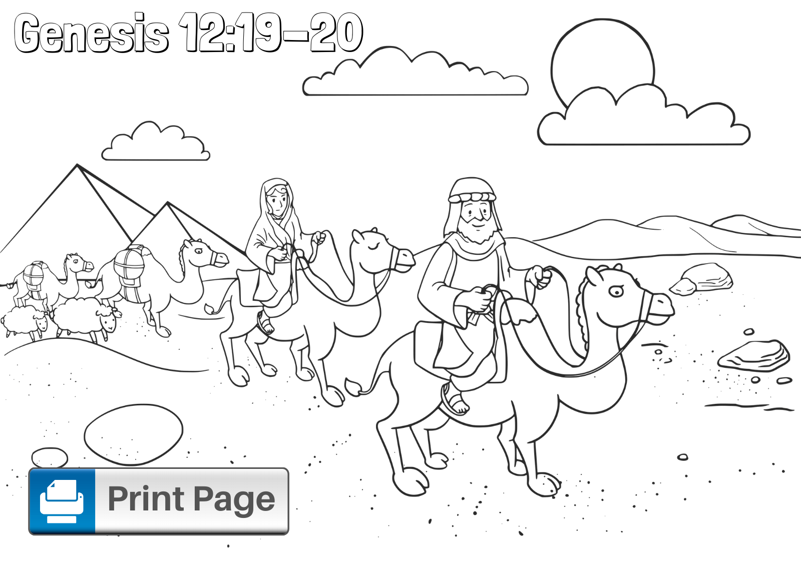 Free Abraham and Sarah Coloring Pages for Kids – ConnectUS