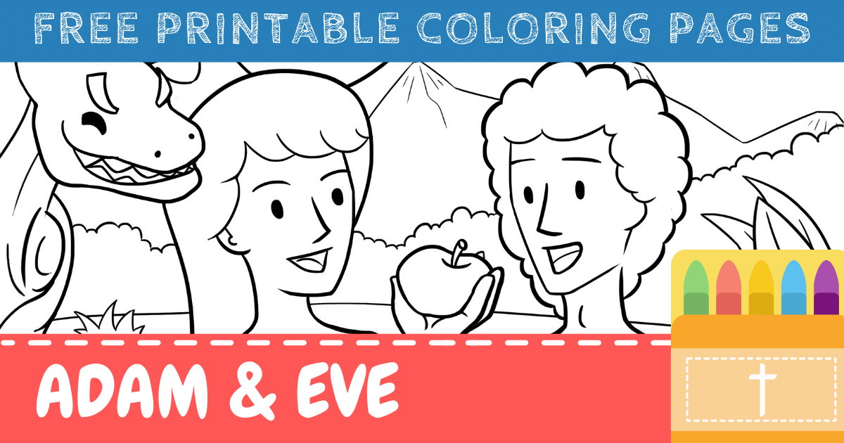 adam and eve leaving the garden of eden coloring pages