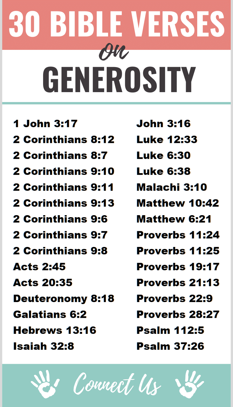 Bible Verses on Generosity