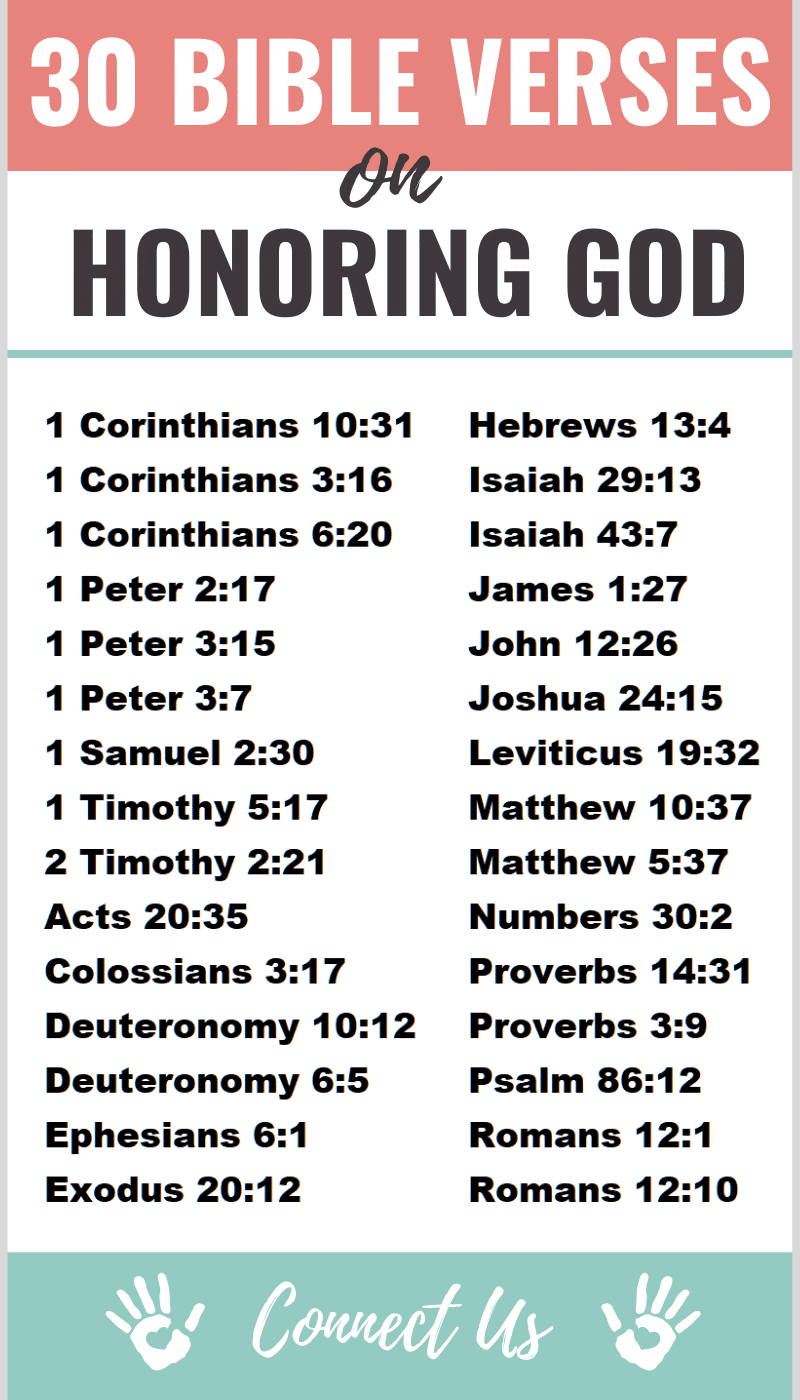 Bible Verses on Honoring God