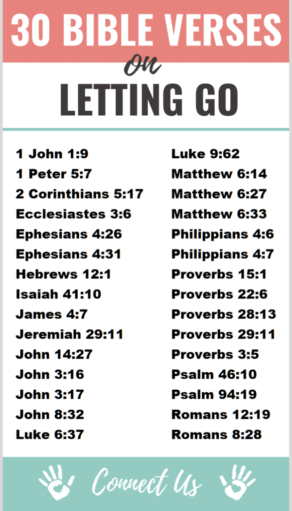 30 Encouraging Bible Scriptures on Letting Go ConnectUS