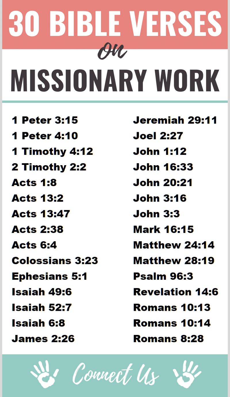 Bible Verses on Missionary Work