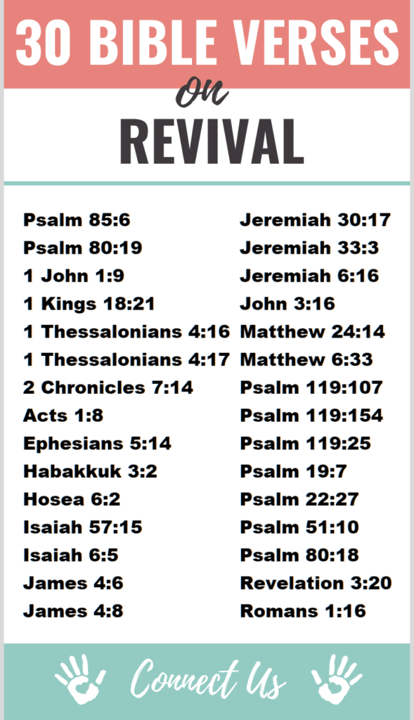 30 Most Powerful Bible Scriptures on Revival ConnectUS