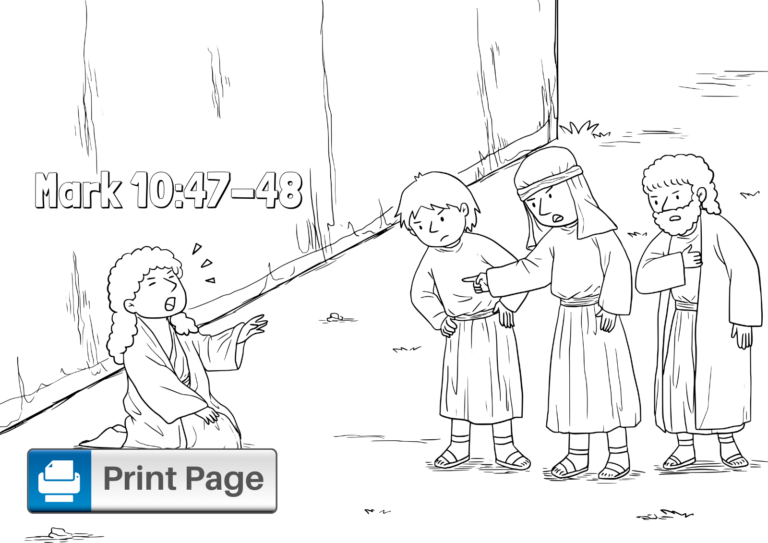 Jesus Heals the Blind Man Coloring Pages (Free Printables) – ConnectUS