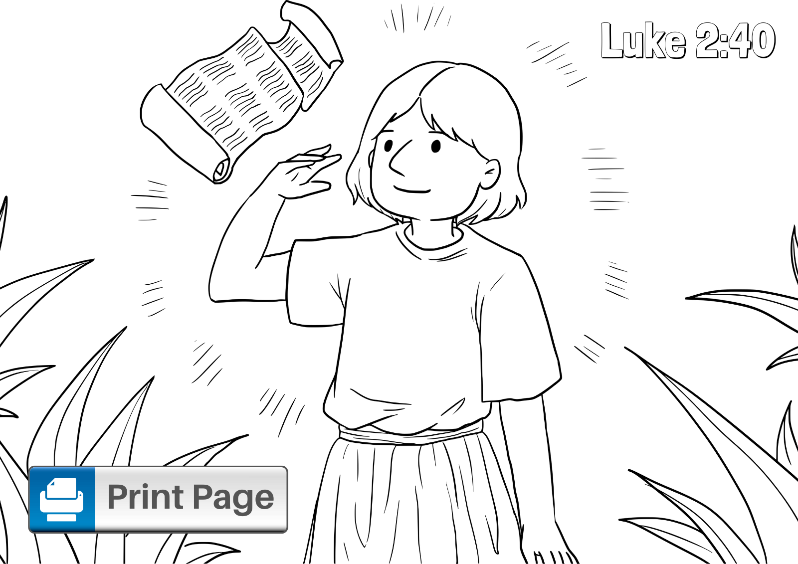 Jesus As A Boy Coloring Page Boringpop