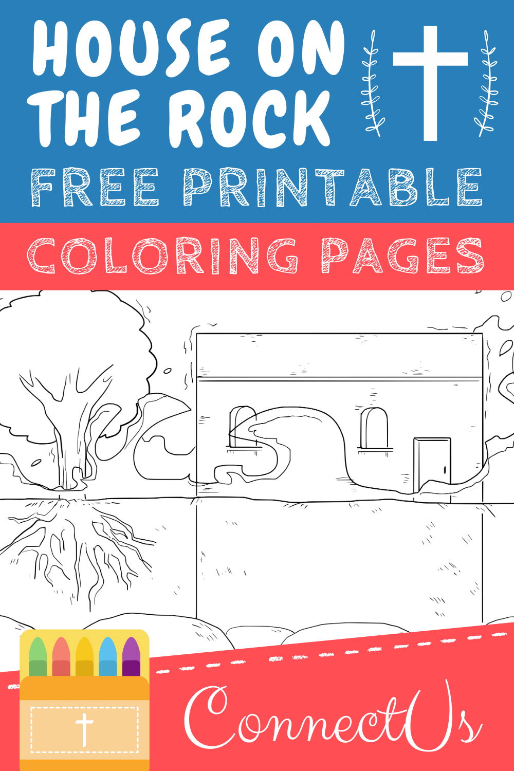 Building Your House on the Rock Coloring Pages (Printable PDFs) – ConnectUS