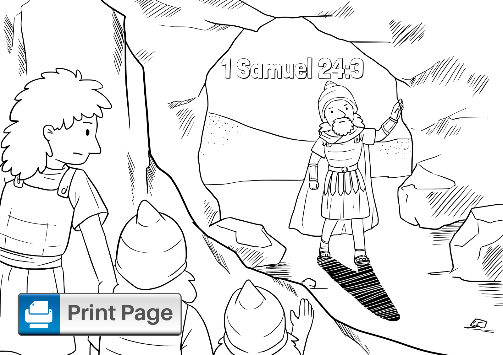 david and saul bible coloring pages