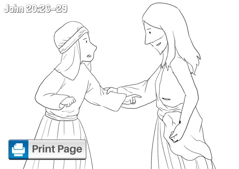Free Doubting Thomas Coloring Pages for Kids – ConnectUS