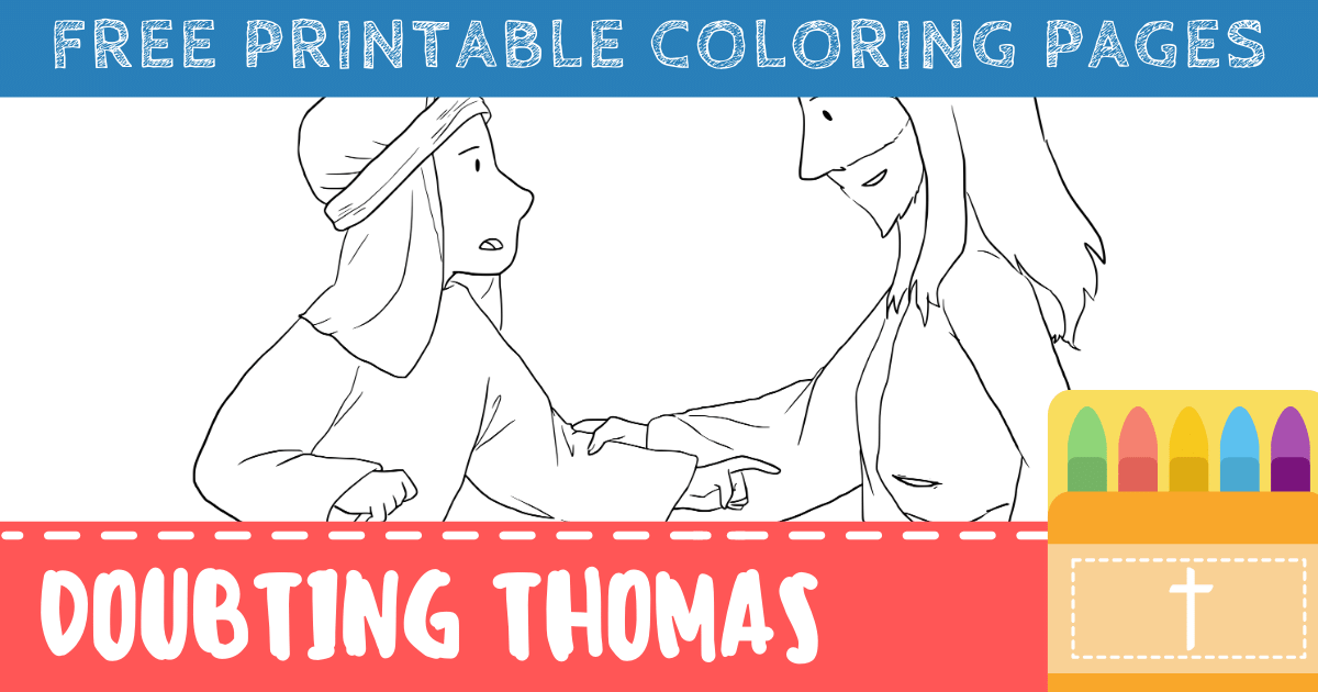 doubting thomas coloring pages