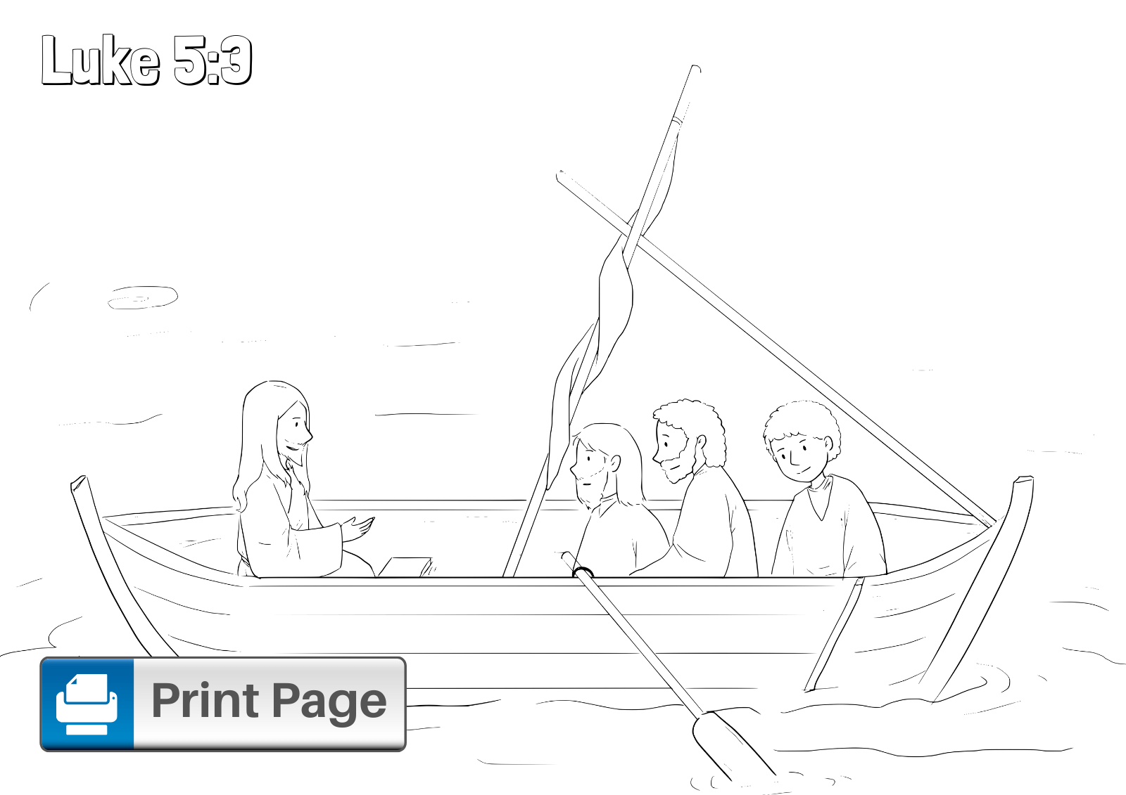 Fishers of Men Coloring Page