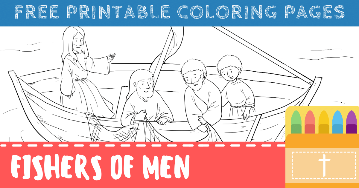 fishers of men coloring pages disciples