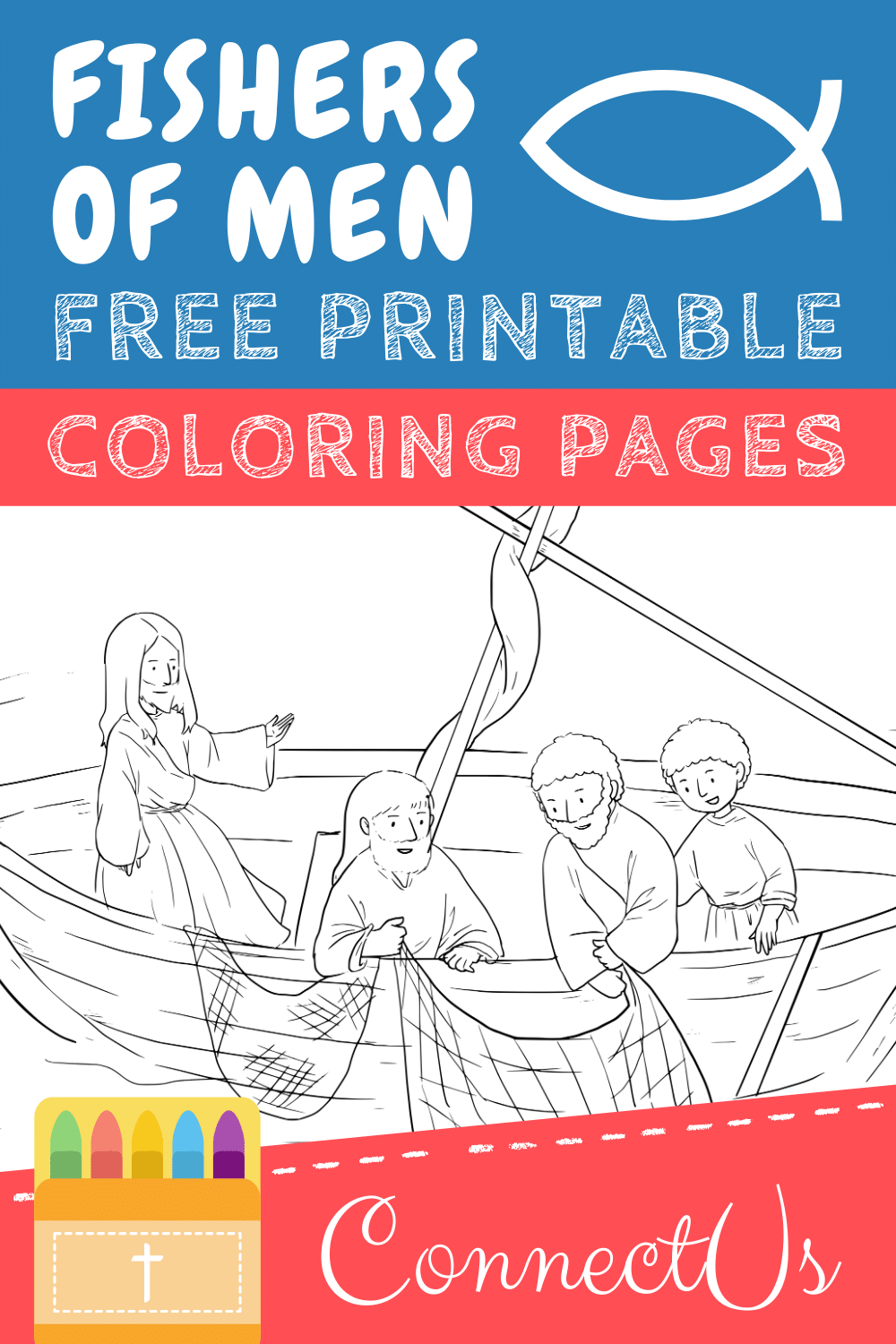 fishers of men coloring pages disciples