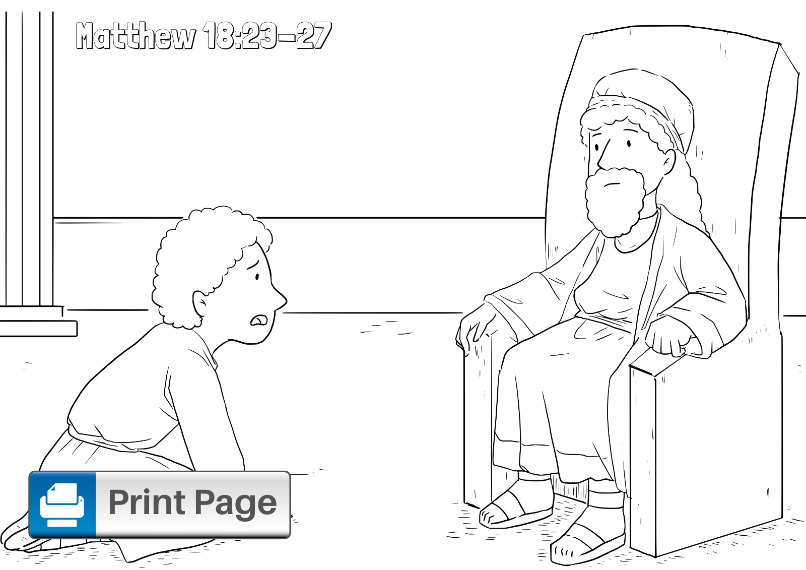 Forgiveness Bible Coloring Page