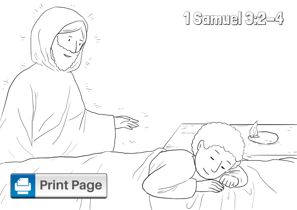 Free God Calls Samuel Coloring Pages (Printable PDFs) – ConnectUS