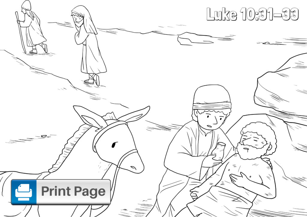 Free Good Samaritan Coloring Pages For Kids (Printable Pdfs) – Connectus