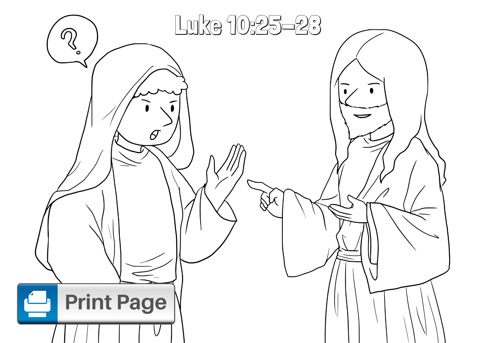 Download Free Good Samaritan Coloring Pages for Kids (Printable ...