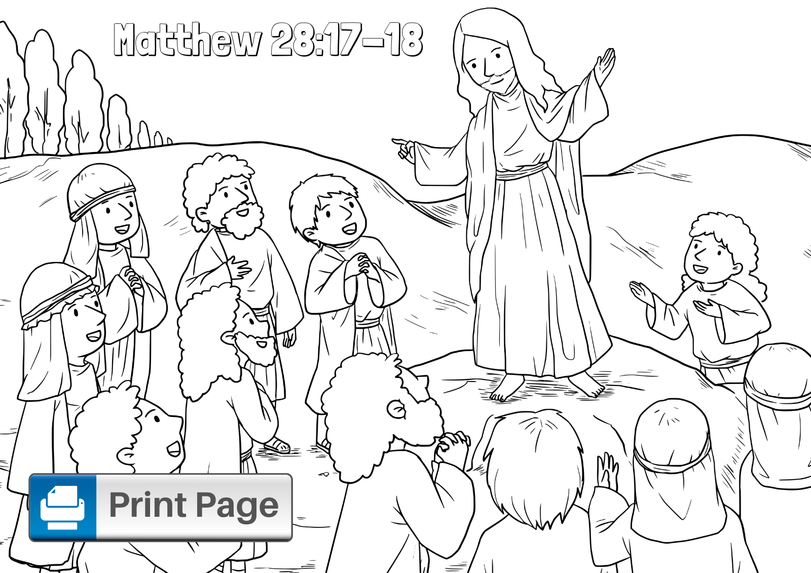 Great Commission Coloring Sheet