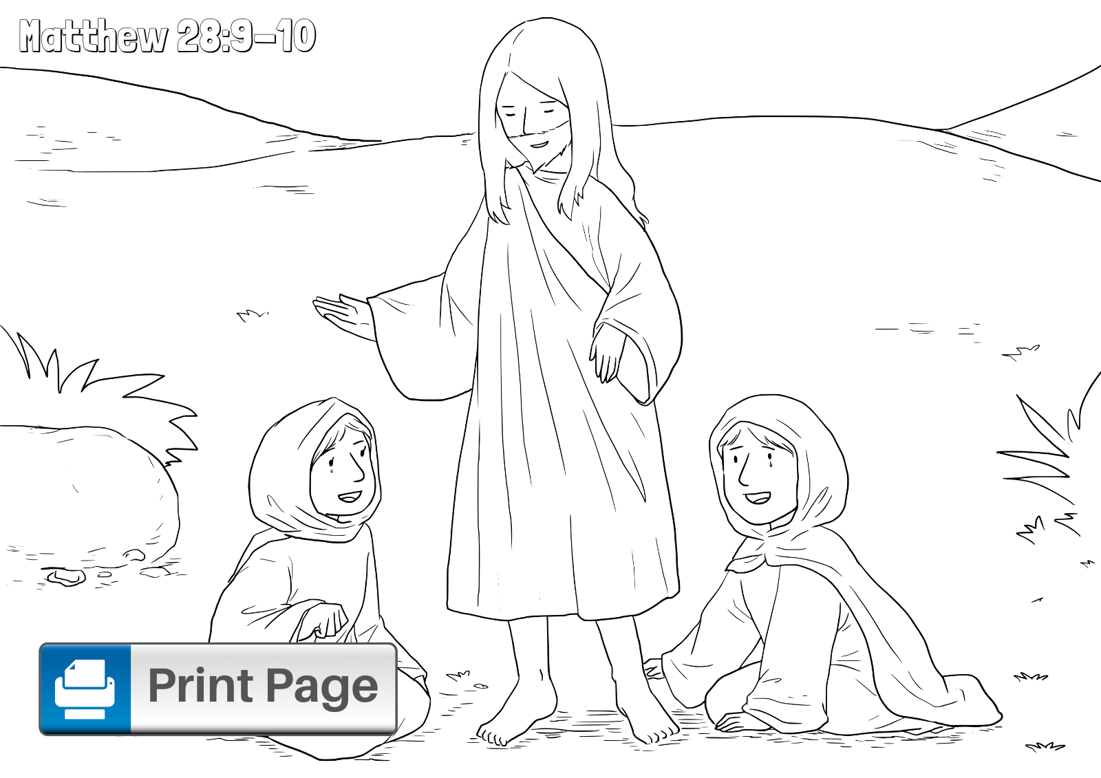 Free Jesus Resurrection Coloring Pages for Kids – ConnectUS