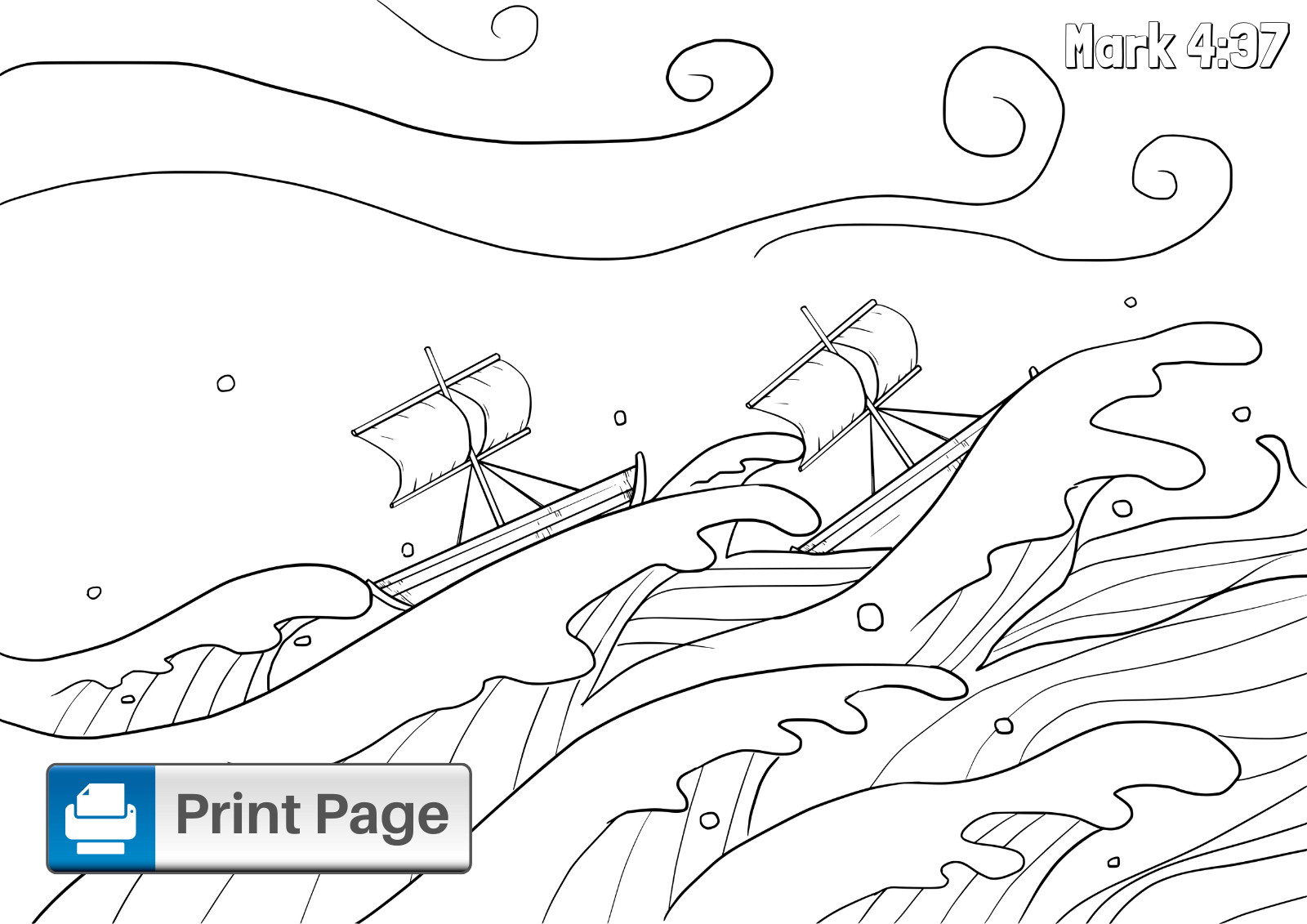 Free Jesus Calms the Storm Coloring Pages (Printable PDFs) ConnectUS