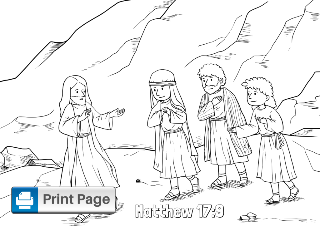 Jesus Transfiguration Coloring Pages (Free Printable PDFs) – ConnectUS