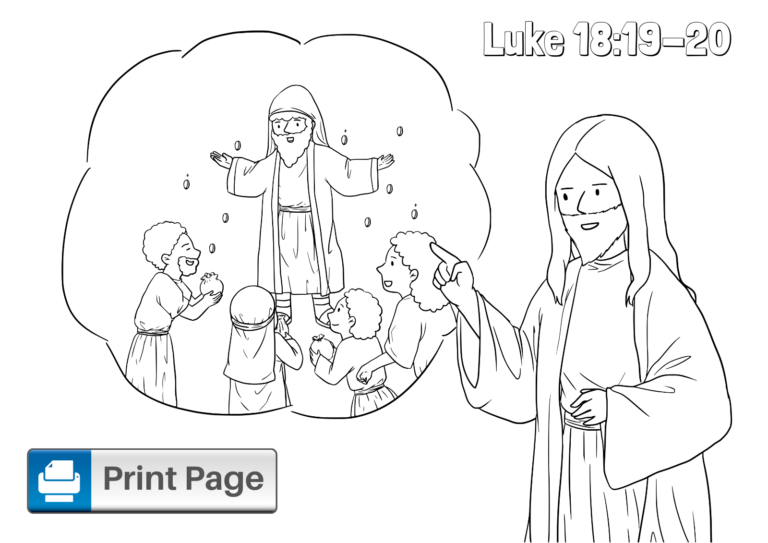 Jesus and the Rich Young Ruler Coloring Pages for Kids – ConnectUS