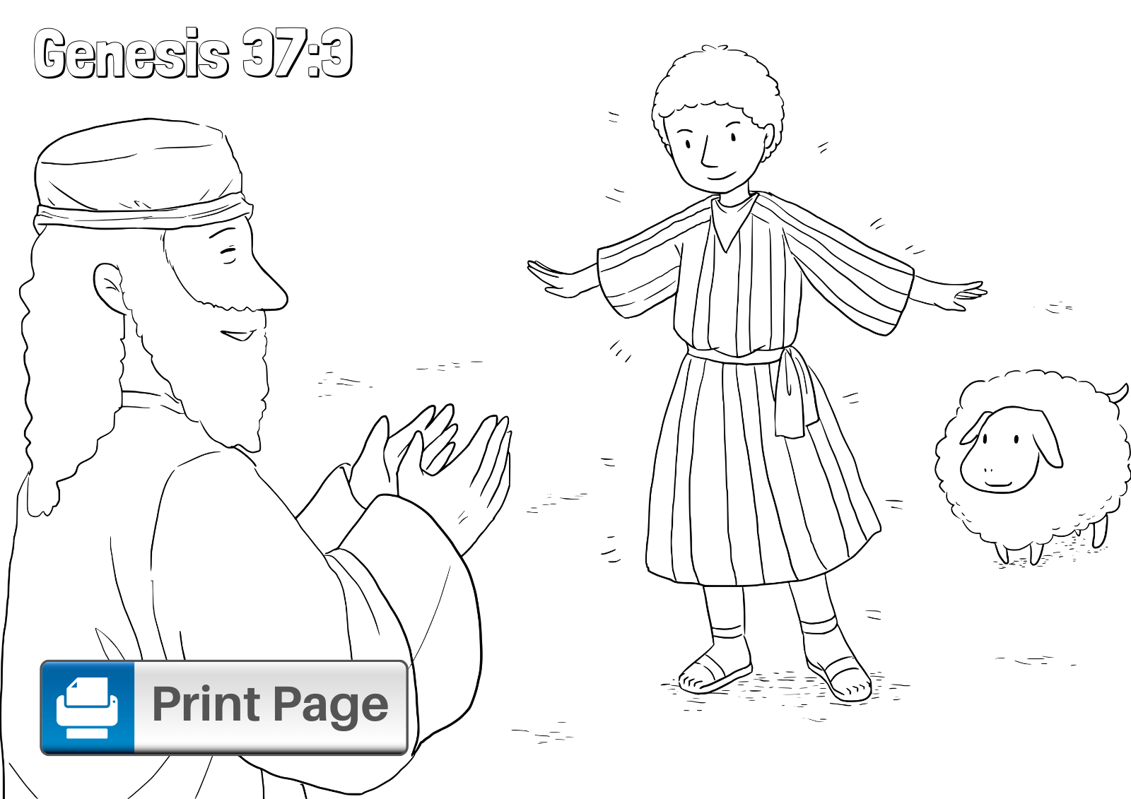 josephs coat coloring pages