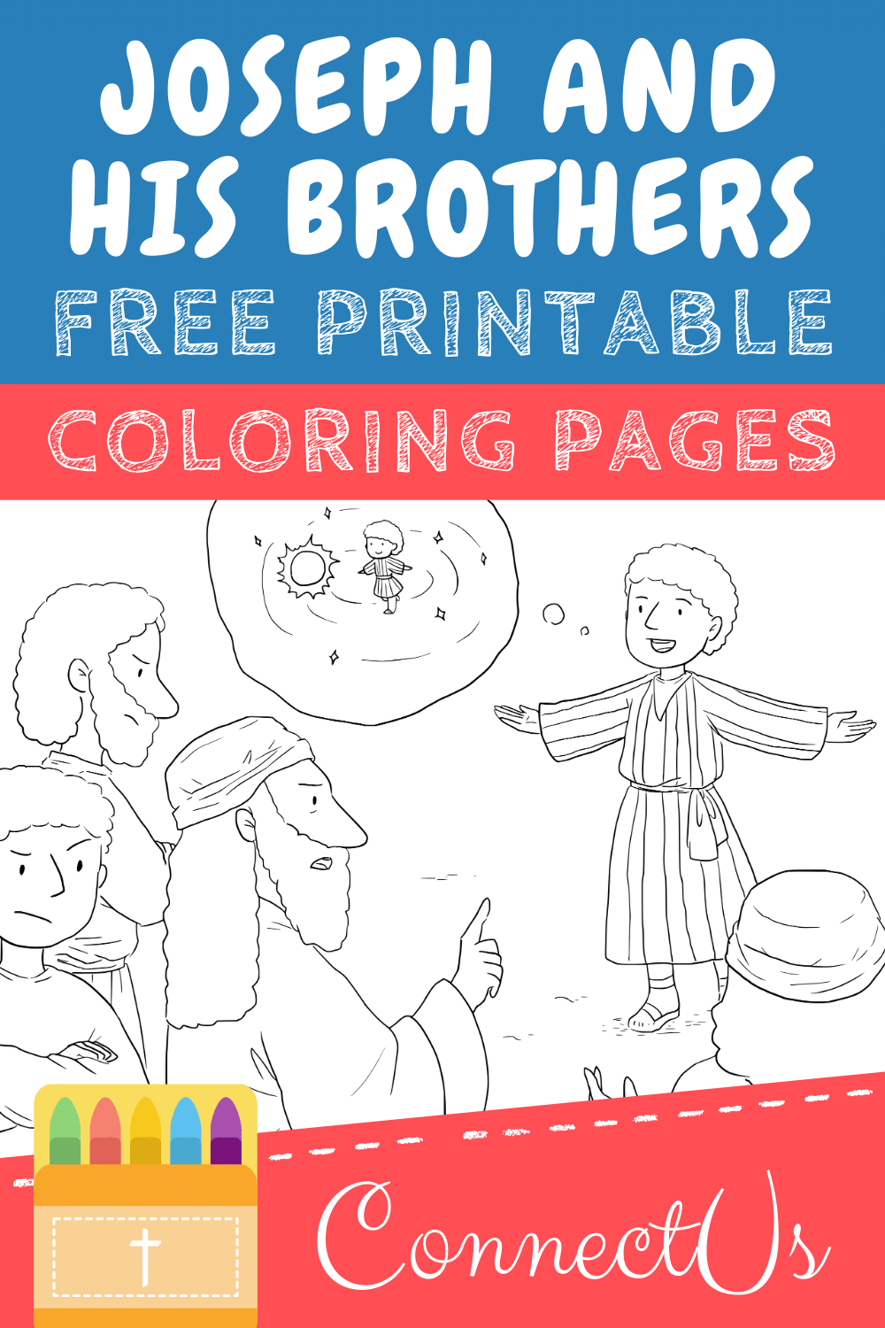 joseph and his brothers coloring page