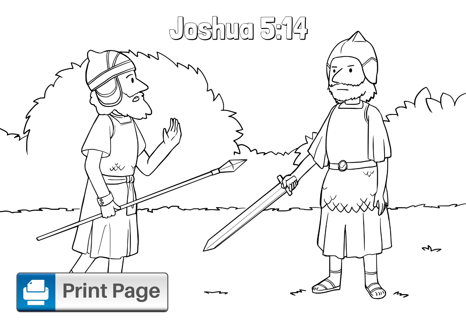 free coloring pages of joshua and the battle of jericho