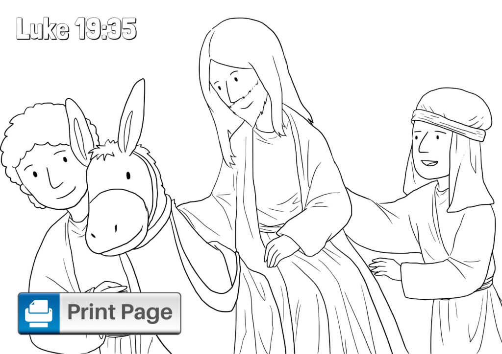 Free Printable Palm Sunday Coloring Pages for Kids ConnectUS