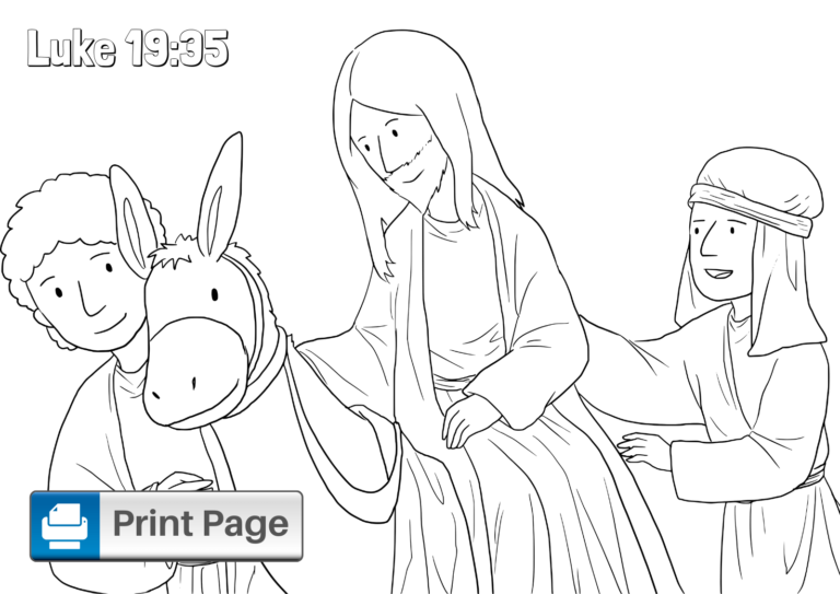 Free Printable Palm Sunday Coloring Pages for Kids – ConnectUS