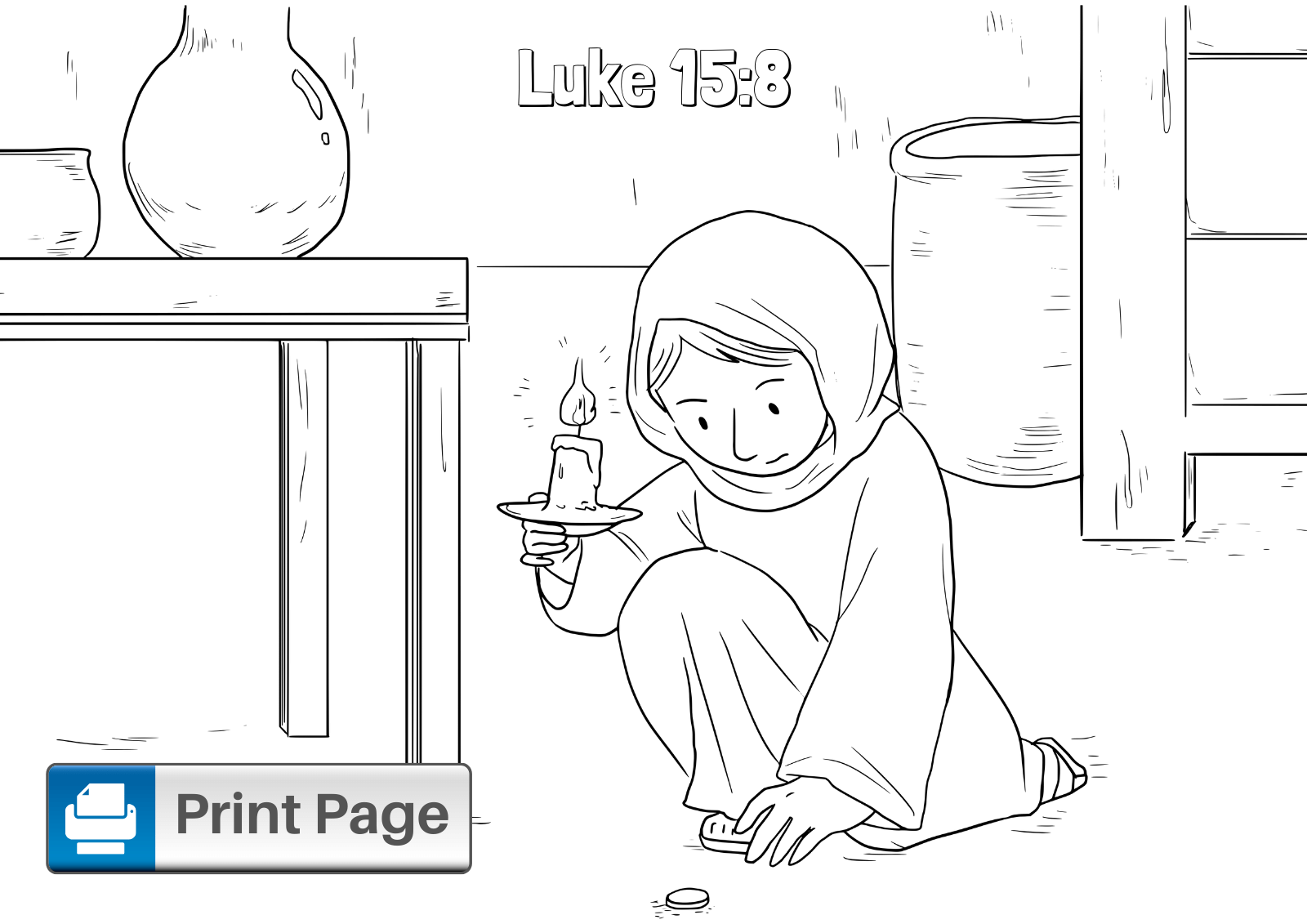 lost coin coloring pages