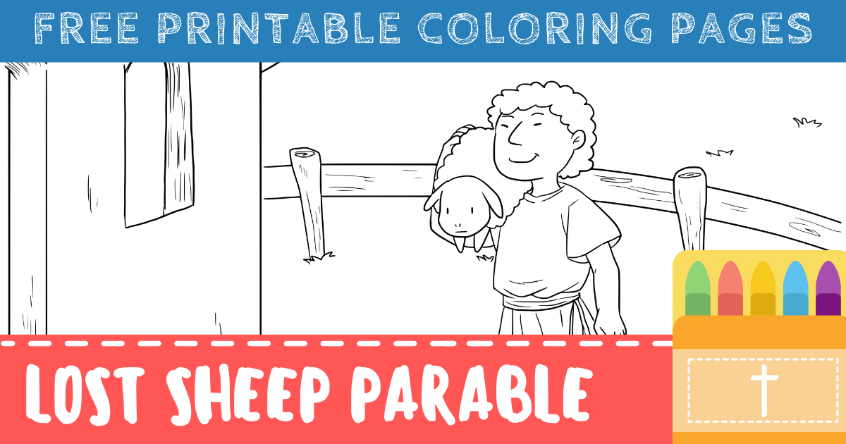 Parable of the Lost Sheep Coloring Pages