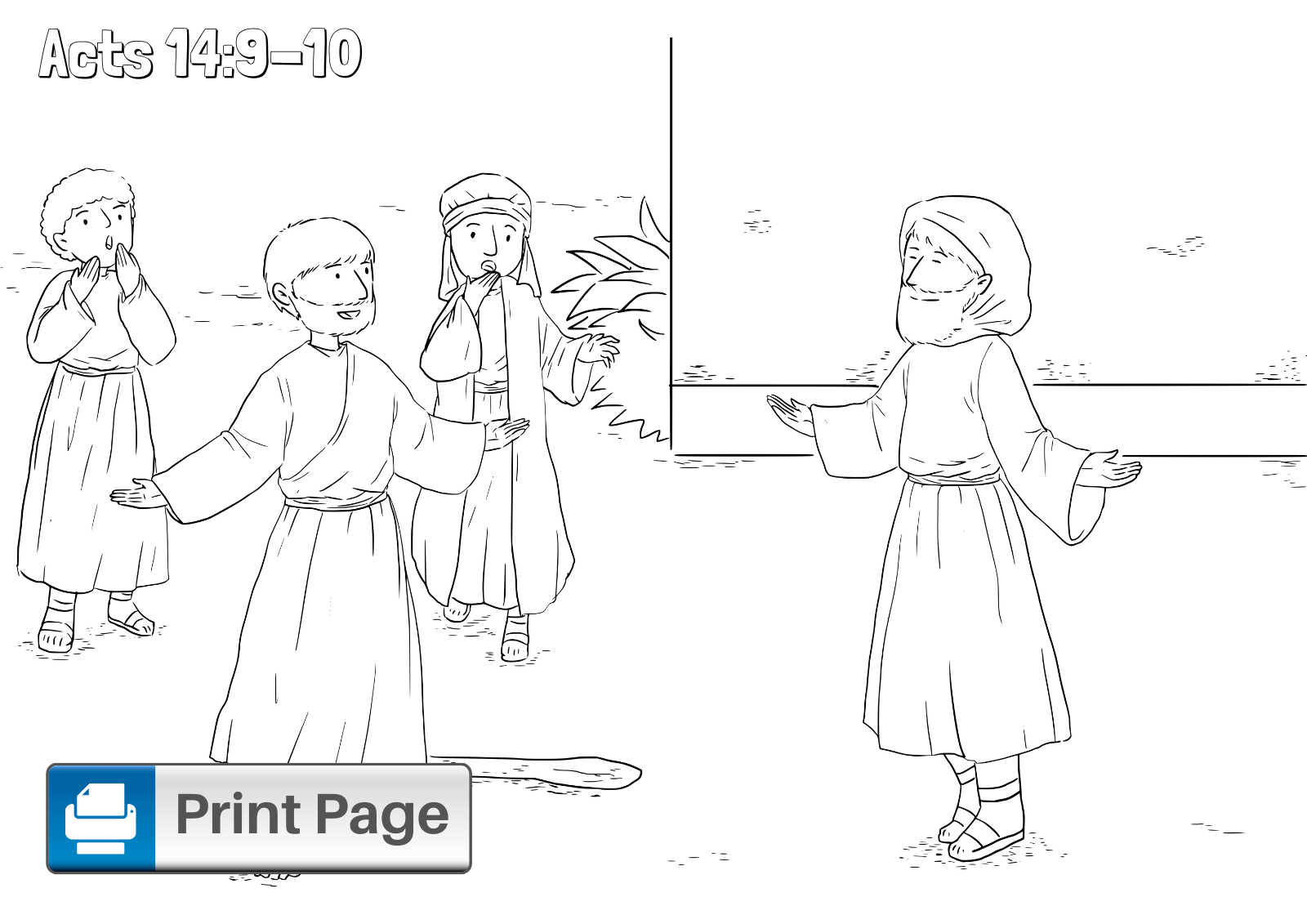 barnabas in the bible coloring pages