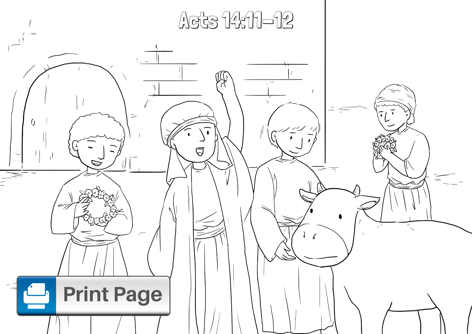 crippled man at lystra coloring pages