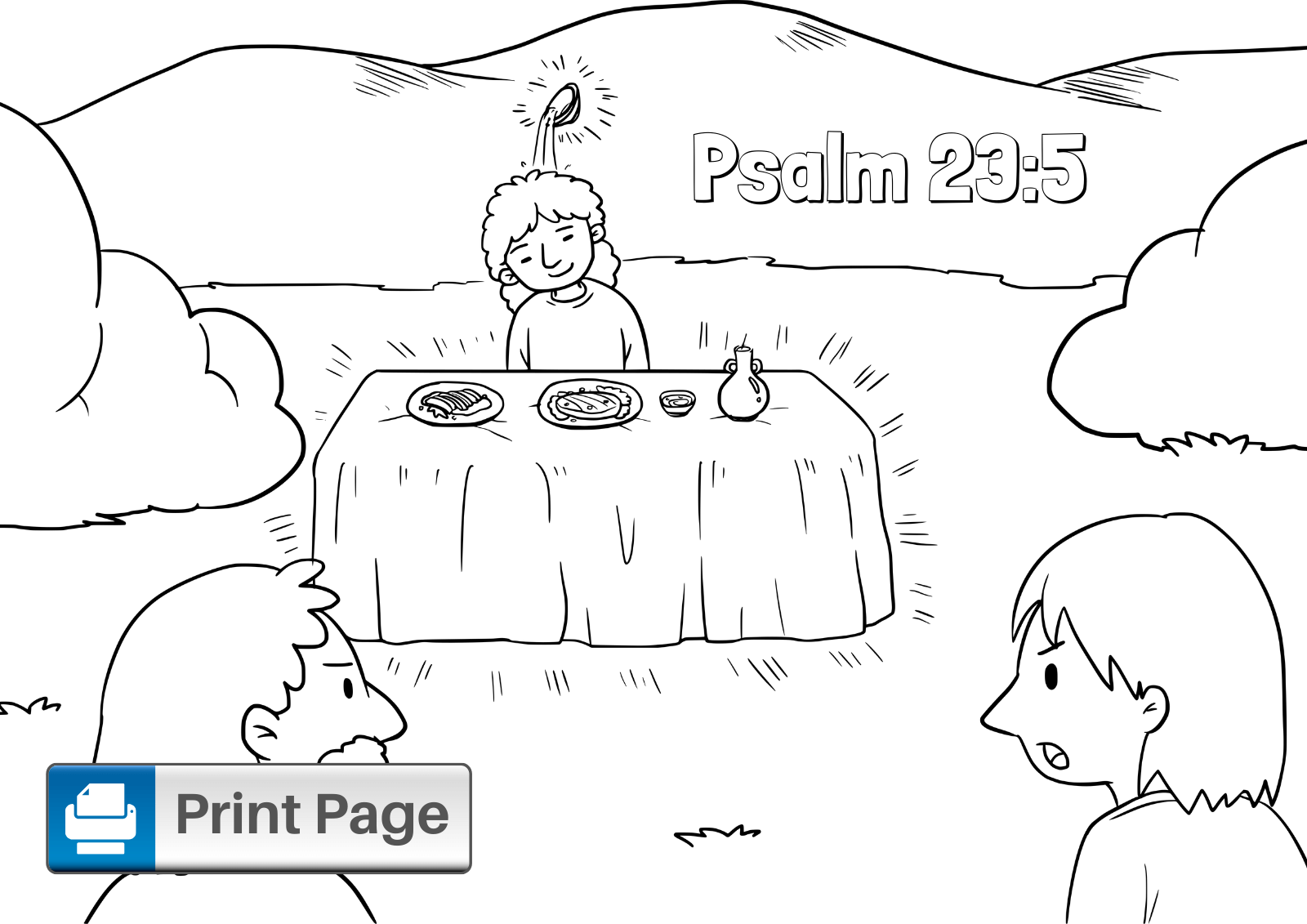 coloring pages psalm 23