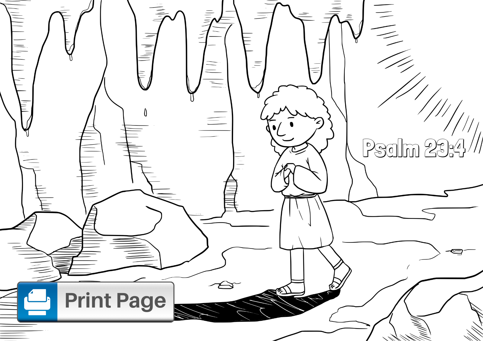 the lord is my shepherd coloring page