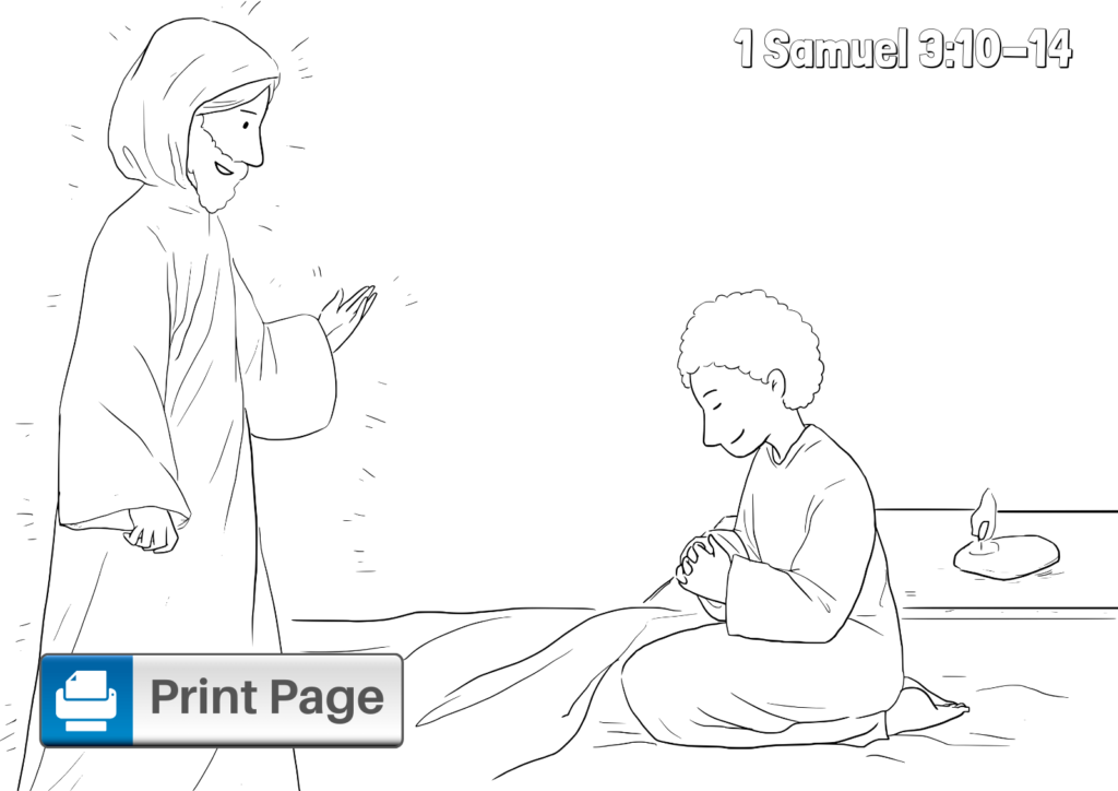 Free God Calls Samuel Coloring Pages (Printable PDFs) – ConnectUS