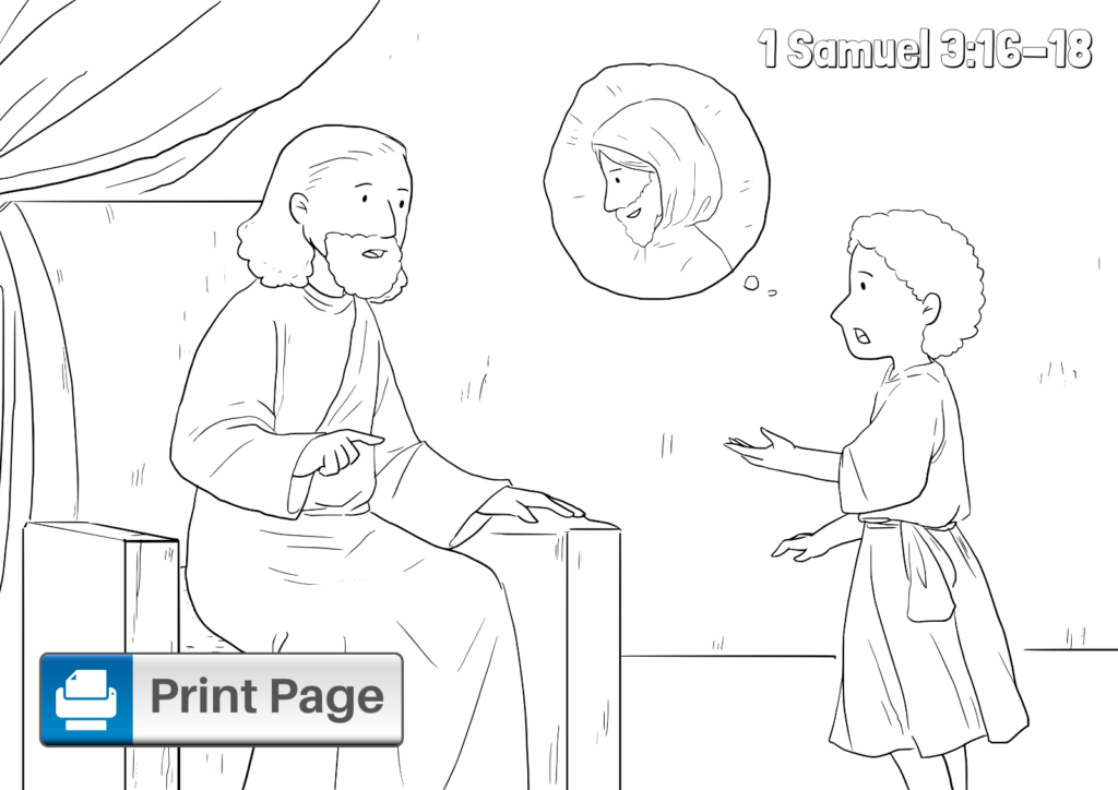 Free God Calls Samuel Coloring Pages (Printable PDFs) – ConnectUS