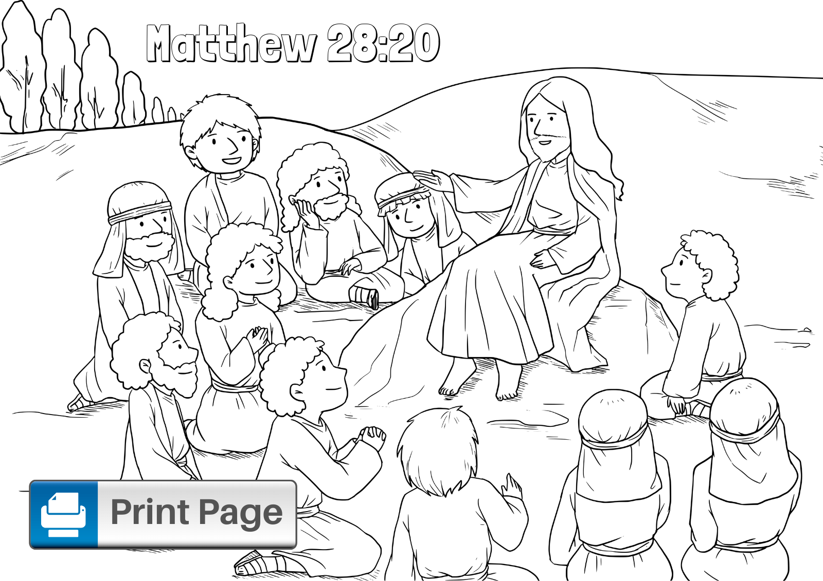 coloring pages book of matthew