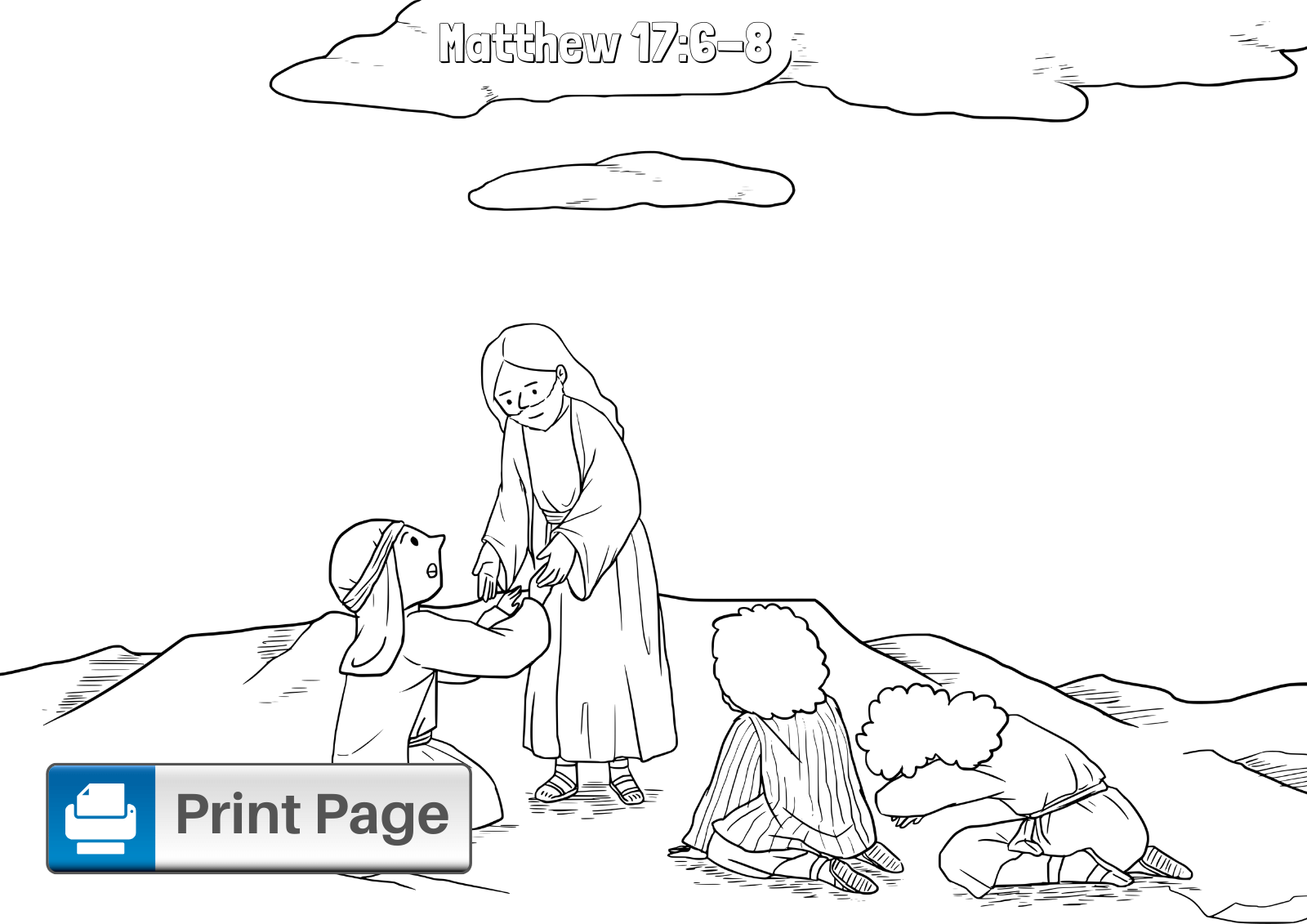 Jesus Transfiguration Coloring Pages (Free Printable PDFs) – ConnectUS