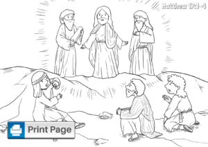 Jesus Transfiguration Coloring Pages (Free Printable PDFs) – ConnectUS