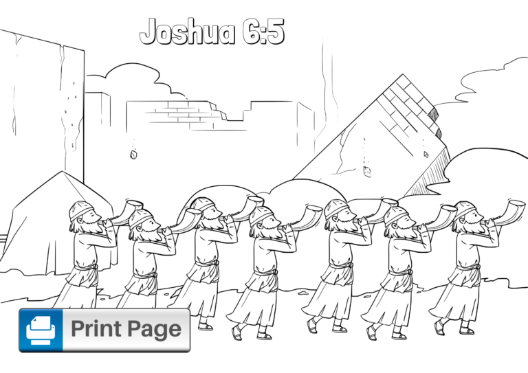Free Walls of Jericho Coloring Pages for Kids (Printable PDFs) – ConnectUS