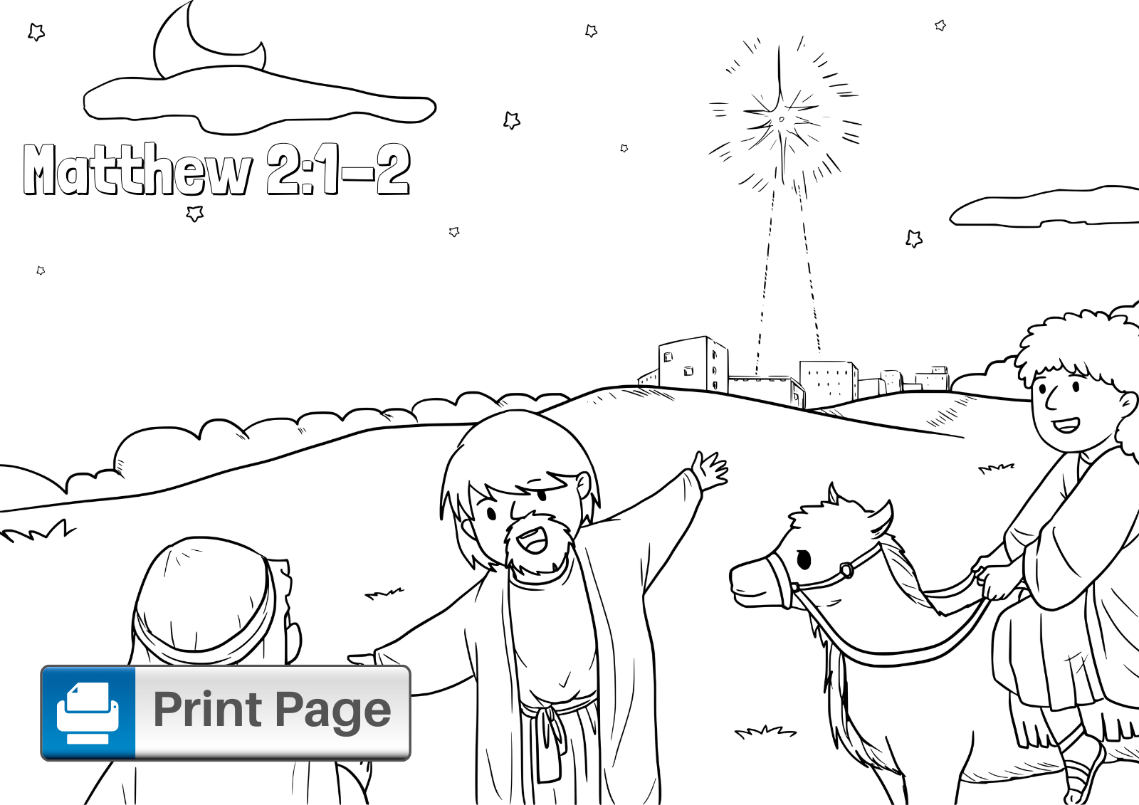 coloring pages wisemen