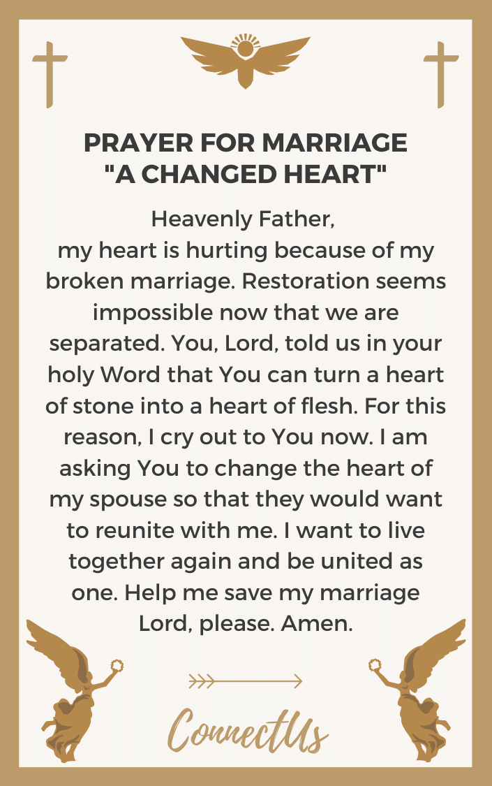 11 Strongest Prayers for Marriage Restoration after Separation – ConnectUS